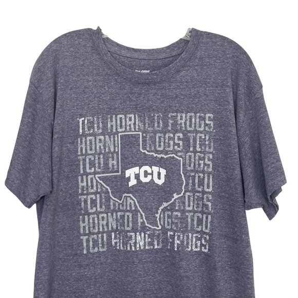 TCU Horned Frogs Tshirt Womens Large Purple New Pro Edge Fanwear - Picture 3 of 8